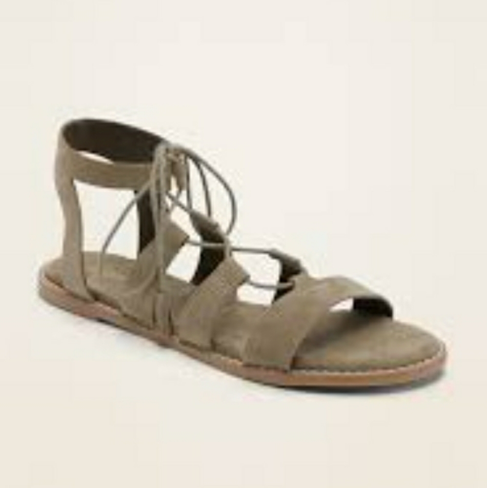 GAP Lace-Up Gladiator Sandals/Flats 9.5 NWOT